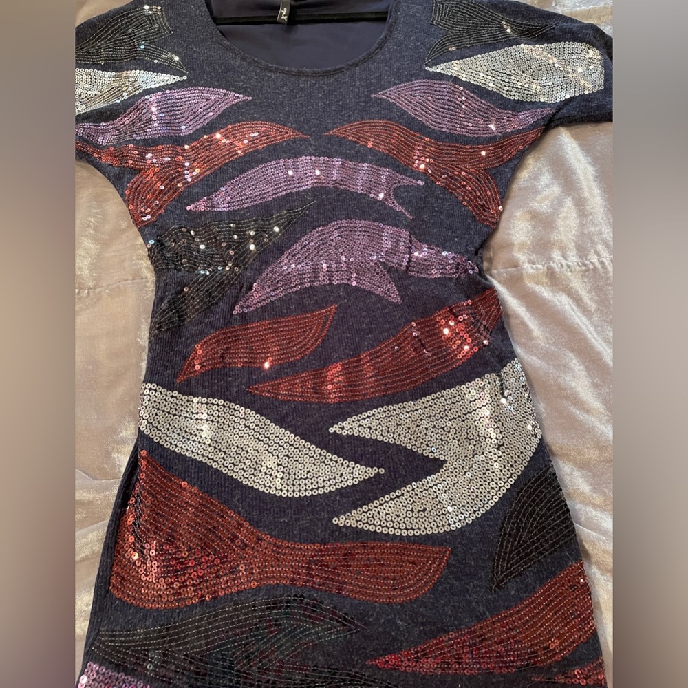 Cute sequin cocktail dress size:S